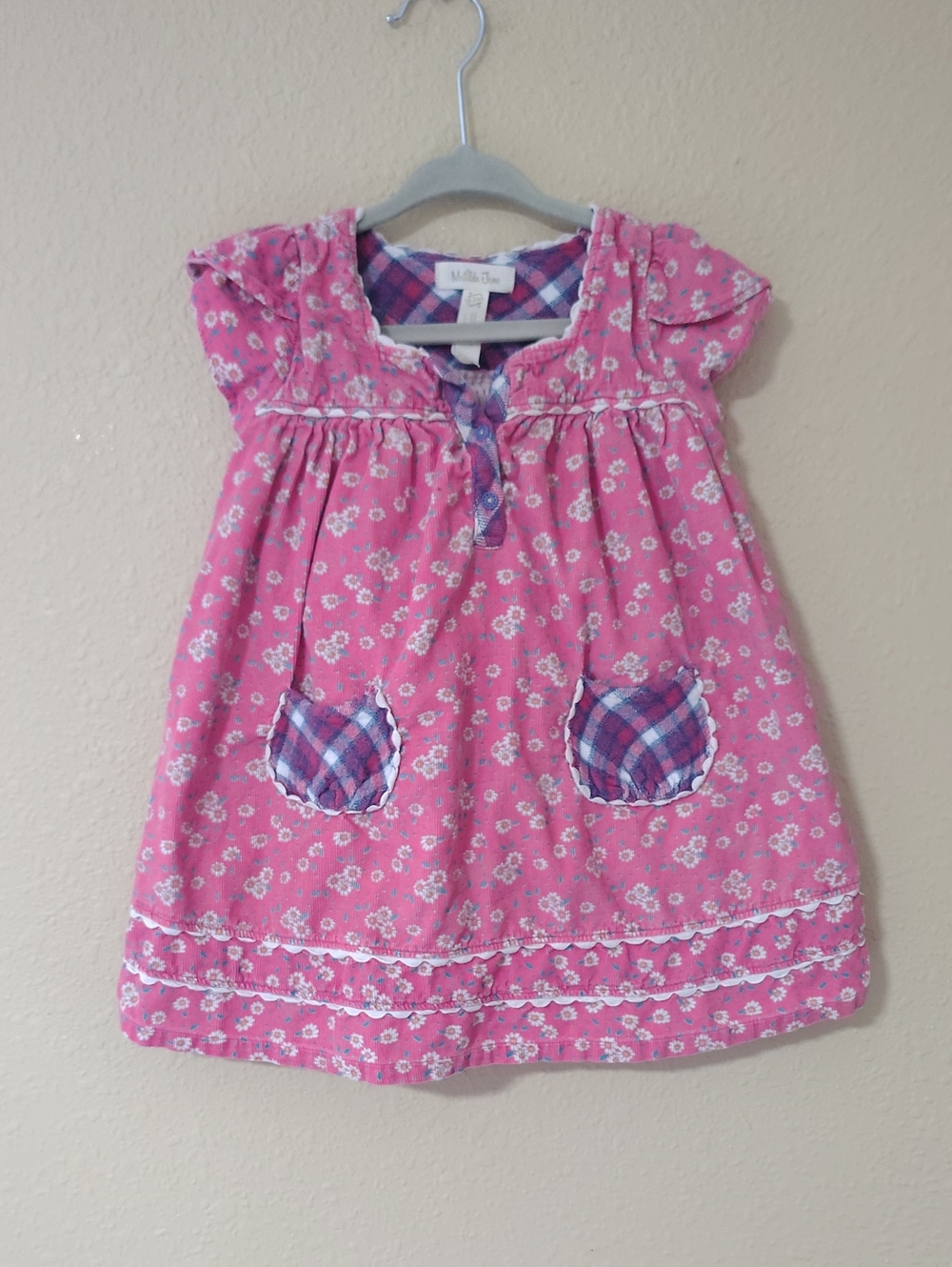 Matilda Jane Corduroy Floral Patchwork Girls Dress Size 18-24 Month Old Bohemian